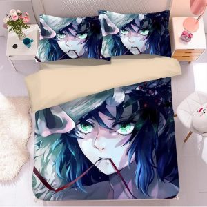 Parure de lit Demon Slayer Kimetsu No Yaiba inosuke Housse De Couette Ensemble De Literie