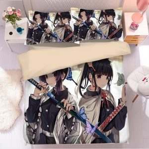 Parure de lit Demon Slayer Kimetsu No Yaiba 21 Housse De Couette Ensemble De Literie