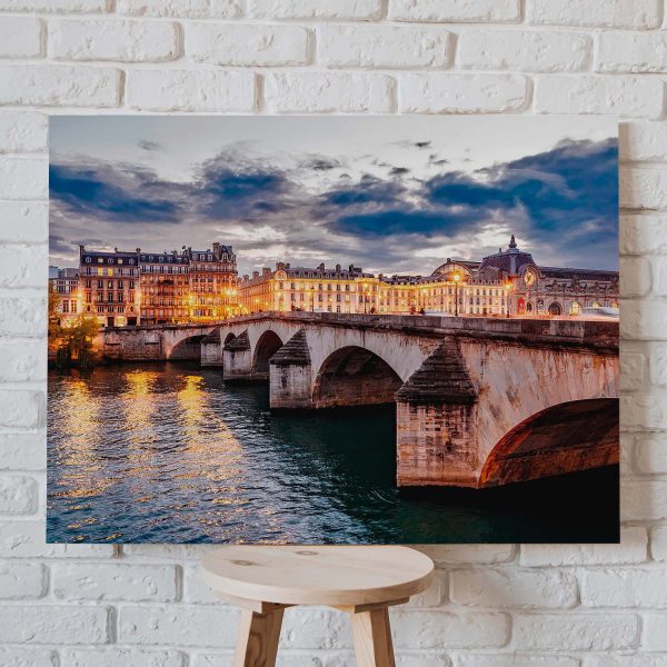 Tableau La Seine est une belle rivière en France Toile – Image 2