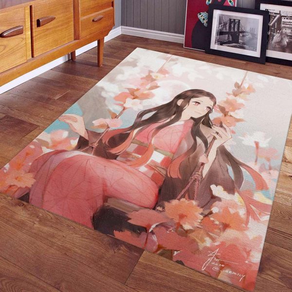 Tapis Nezuko Demon Slayer Kimetsu No Yaiba 1002 Tapis Chambre – Image 2