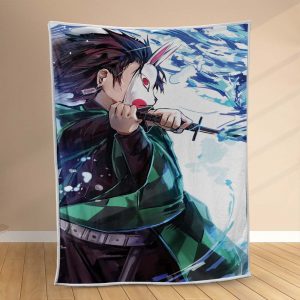 Couverture Tanjiro Demon Slayer Kimetsu no Yaiba 1003 Plaid Polaire Plaid Canapé