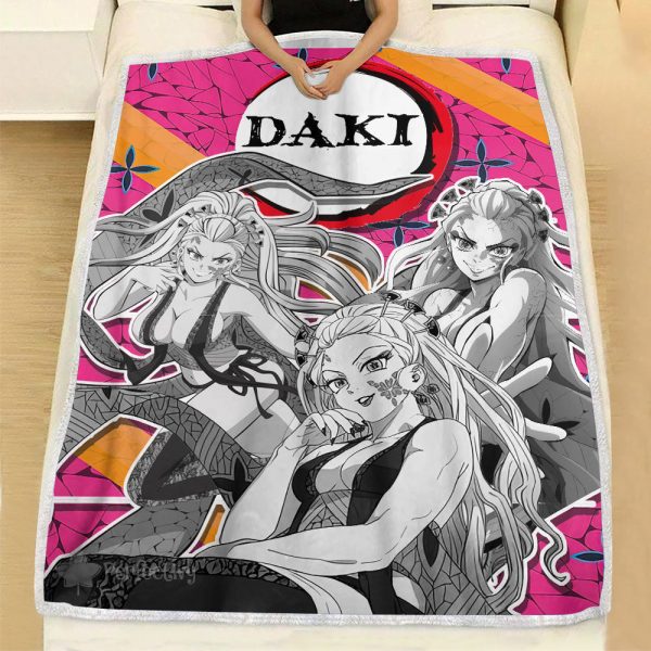 Couverture Daki Demon Slayer 01 Plaid Polaire Plaid Canapé – Image 3
