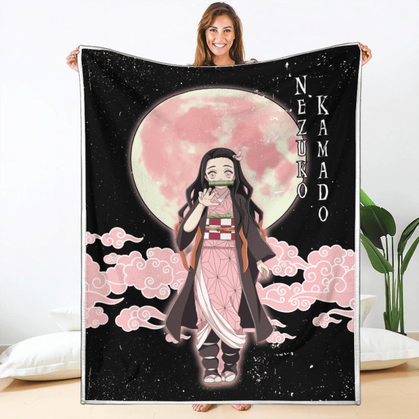 Couverture Nezuko Kamado Demon Slayer Plaid Polaire Plaid Canapé