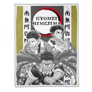 Couverture Gyomei Demon Slayer Plaid Polaire Plaid Canapé