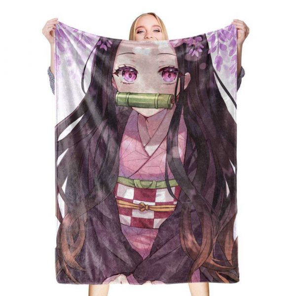 Couverture Demon Slayer Nezuko Kamado Plaid Polaire Plaid Canapé