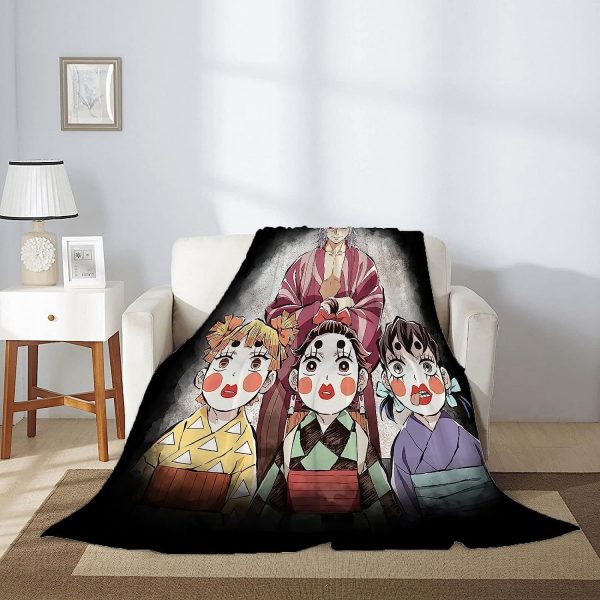 Couverture Demon Slayer Uzui Tengen Plaid Polaire Plaid Canapé – Image 2