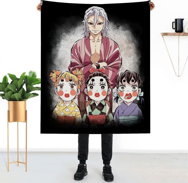 Couverture Demon Slayer Uzui Tengen Plaid Polaire Plaid Canapé