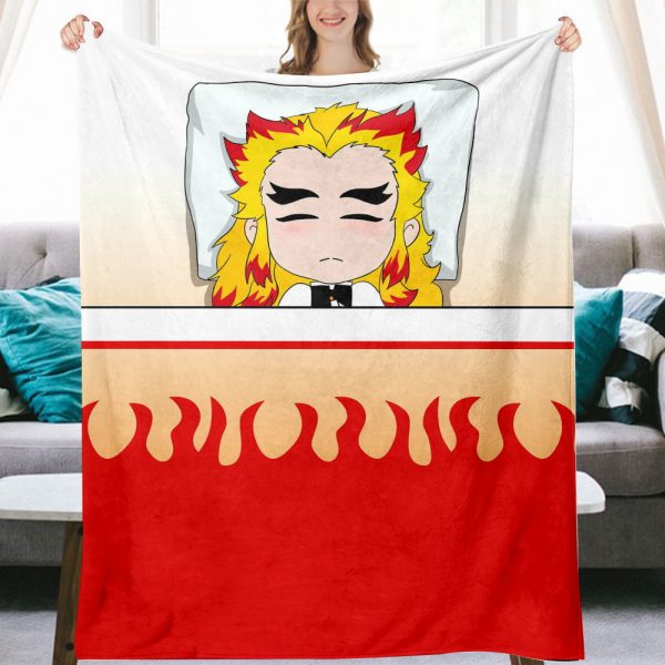 Couverture Demon Slayer Kyoujurou Rangoku 1002 Plaid Polaire Plaid Canapé