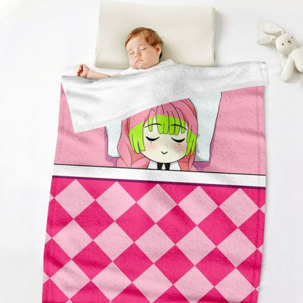 Couverture Demon Slayer Mitsuri Kanroji 1001 Plaid Polaire Plaid Canapé – Image 2