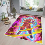 Tapis de salon Cadeau de fan d’anime Goku Dragon Ball Tapis de chambre