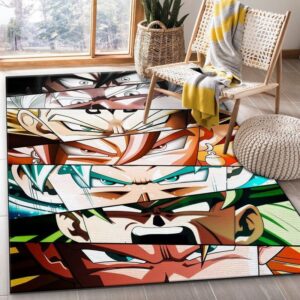 Tapis de salon Dragonball Yeux Anime 02 Tapis de chambre