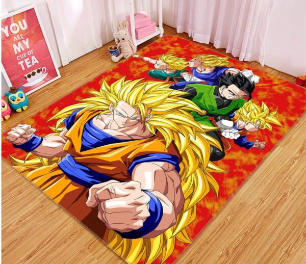 Tapis de salon Dragonball Anime 4 Tapis de chambre