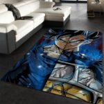 Tapis de salon Elfes Dragon Ball Goku Vegeta 02 Tapis de chambre