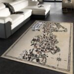 Tapis de salon Carte Pokémon Tapis de chambre