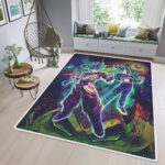 Tapis de salon Dragon Ball Z Végéta Son Goku anime Tapis de chambre