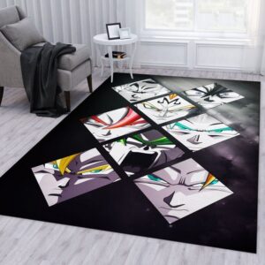 Tapis de salon Dragonball Z Mashup Anime 01 Tapis de chambre
