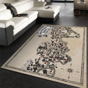 Tapis de salon Carte Pokémon cadeau de Noël Tapis de chambre