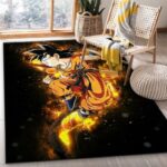 Tapis de salon Anime Son Goku Dragon Ball Saut Tapis de chambre