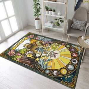 Tapis de salon Évoli Pokemon Anime Films II Tapis de chambre