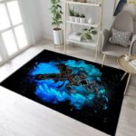 Tapis de salon Dragon Ball Goku Soul Of The Saiyan Blue Tapis de chambre