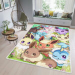 Tapis de salon Jeux Pokemon Monstres Tapis de chambre