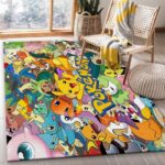 Tapis de salon Tous les Pokémon Tapis de chambre