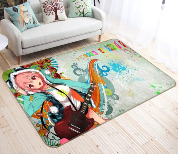Tapis de salon Super Sonico Anime 3 Tapis de chambre