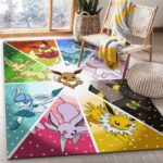 Tapis de salon Pokémon Évoli Tapis de chambre