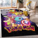 Tapis de salon Pokemon Avengers Films 1 Tapis de chambre