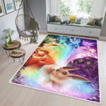 Tapis de salon Mignon Monstre Pokemon Anime Arc-en-ciel Lumière Tapis de chambre