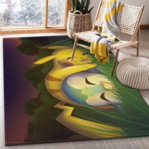 Tapis de salon Pikachu Pochama Pokemon Anime Tapis de chambre
