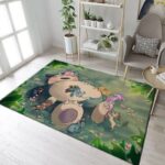 Tapis de salon Ronflex Eeveelutions Nap Pokemon Tapis de chambre