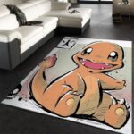 Tapis de salon Salamèche Pokémon Feu Tapis de chambre