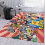 Tapis de salon Pokemon tous les animes Tapis de chambre