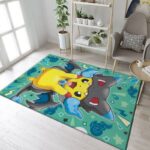 Tapis de salon Pikachu Pokémon Anime 6 Tapis de chambre