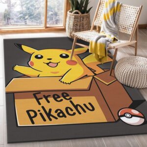 Tapis de salon Pokémon Pikachu gratuit Tapis de chambre