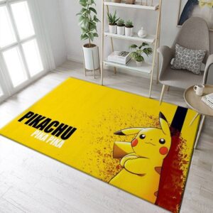 Tapis de salon Pikachu Pokemon Anime Films 02 Tapis de chambre