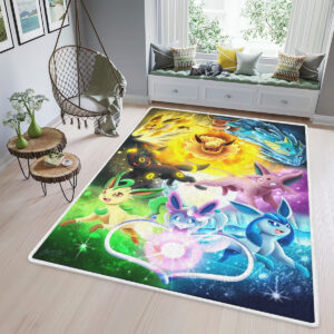 Tapis de salon Tous les monstres de Pokemon Manga Luminous Energy Tapis de chambre