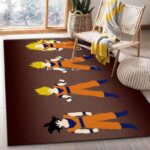 Tapis de salon Niveaux Dragon Ball Goku Saiyan Z Tapis de chambre