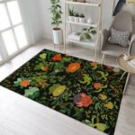Tapis de salon Pokémon Vert Tapis de chambre