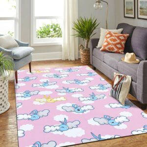 Tapis de salon Modèle d'oiseau Pokémon Tapis de chambre