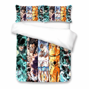 Parure de lit Demon Slayer Kimetsu No Yaiba 1, Personnages Housse De Couette Ensemble De Literie