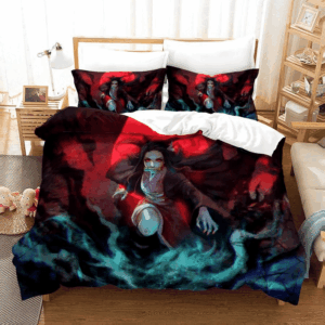 Parure de lit Demon Slayer Kimetsu No Yaiba Kamado Nezuko 7 Housse De Couette Ensemble De Literie