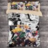 Parure de lit Demon Slayer comique 2 Housse De Couette Ensemble De Literie