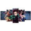 Tableau Demon Slayer Kimetsu No Yaiba Tous les personnages 3 Toile Avec Cadre