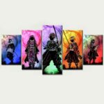 Tableau Demon Slayer Kimetsu no Yaiba Personnages 1001 Toile Avec cadre