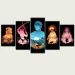 Tableau Demon Slayer Kimetsu no Yaiba Personnages 1002 Toile Avec cadre