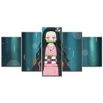 Tableau Nezuko Demon Slayer Kimetsu No Yaiba 2 Toile Avec Cadre