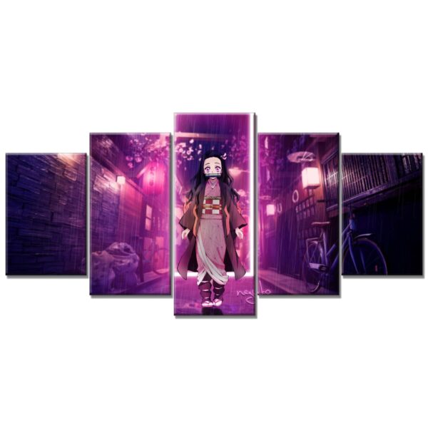 Tableau Nezuko Demon Slayer Kimetsu No Yaiba 4 Toile Avec Cadre