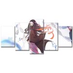 Tableau Nezuko Demon Slayer Kimetsu No Yaiba 7 Toile Avec Cadre